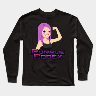 Purple Codex black Long Sleeve T-Shirt